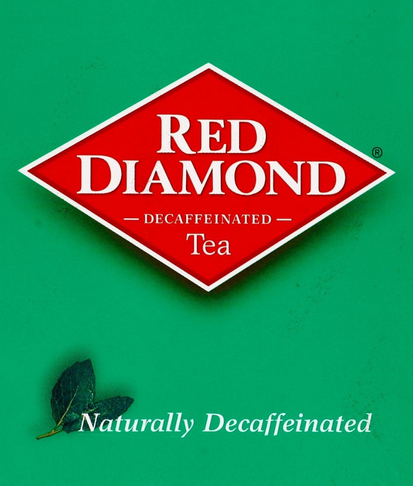 slide 3 of 3, Red Diamond Orange Pekoe & Pekoe Tea, Naturally Decaffeinated, Family Size Quart Bags - 24 ct, 24 ct