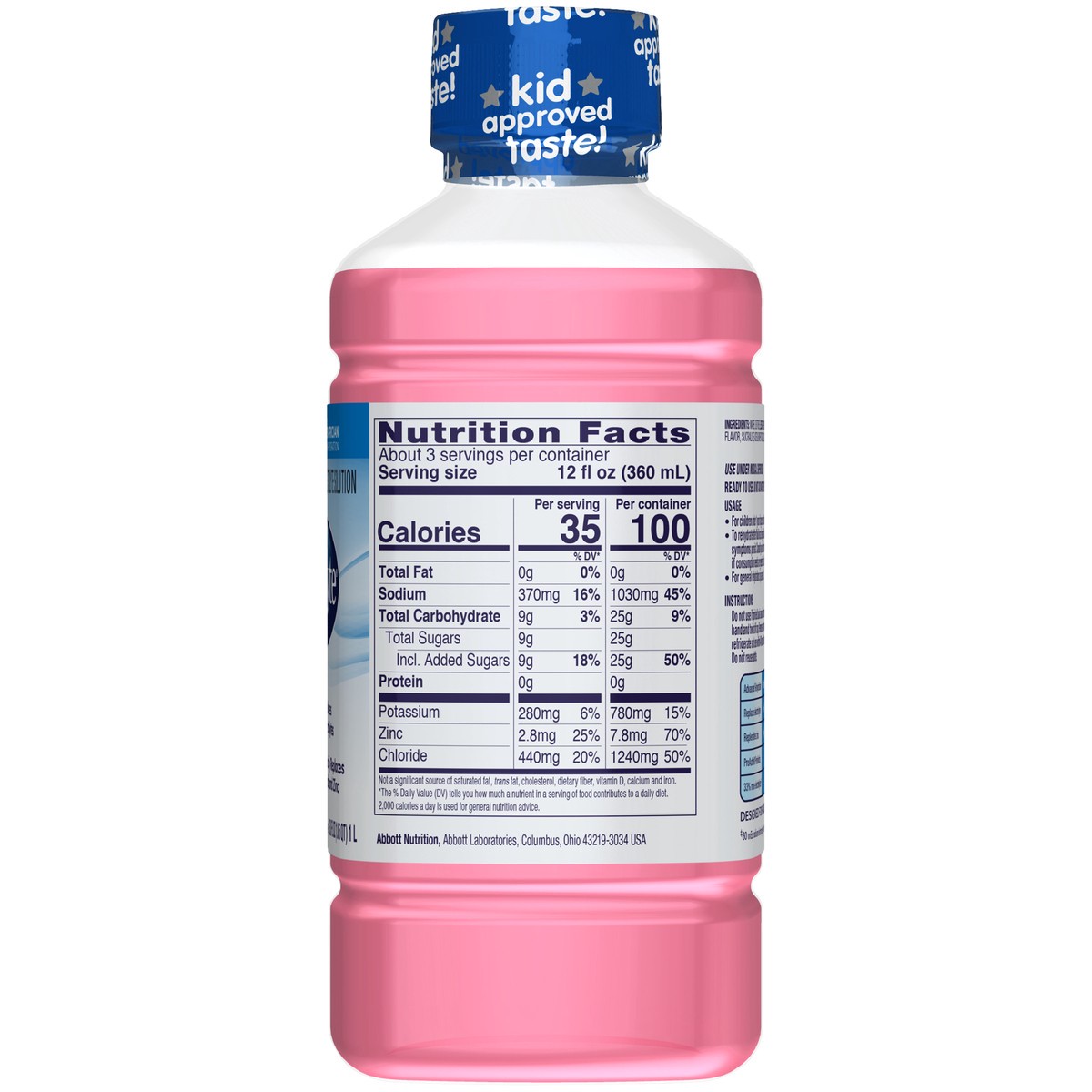 slide 2 of 9, Pedialyte Bubblegum Electrolyte Solution 1.1 qt, 1.10 qt