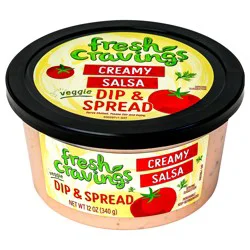 Fresh Cravings Creamy Salsa Veggie Dip & Spread 12 oz