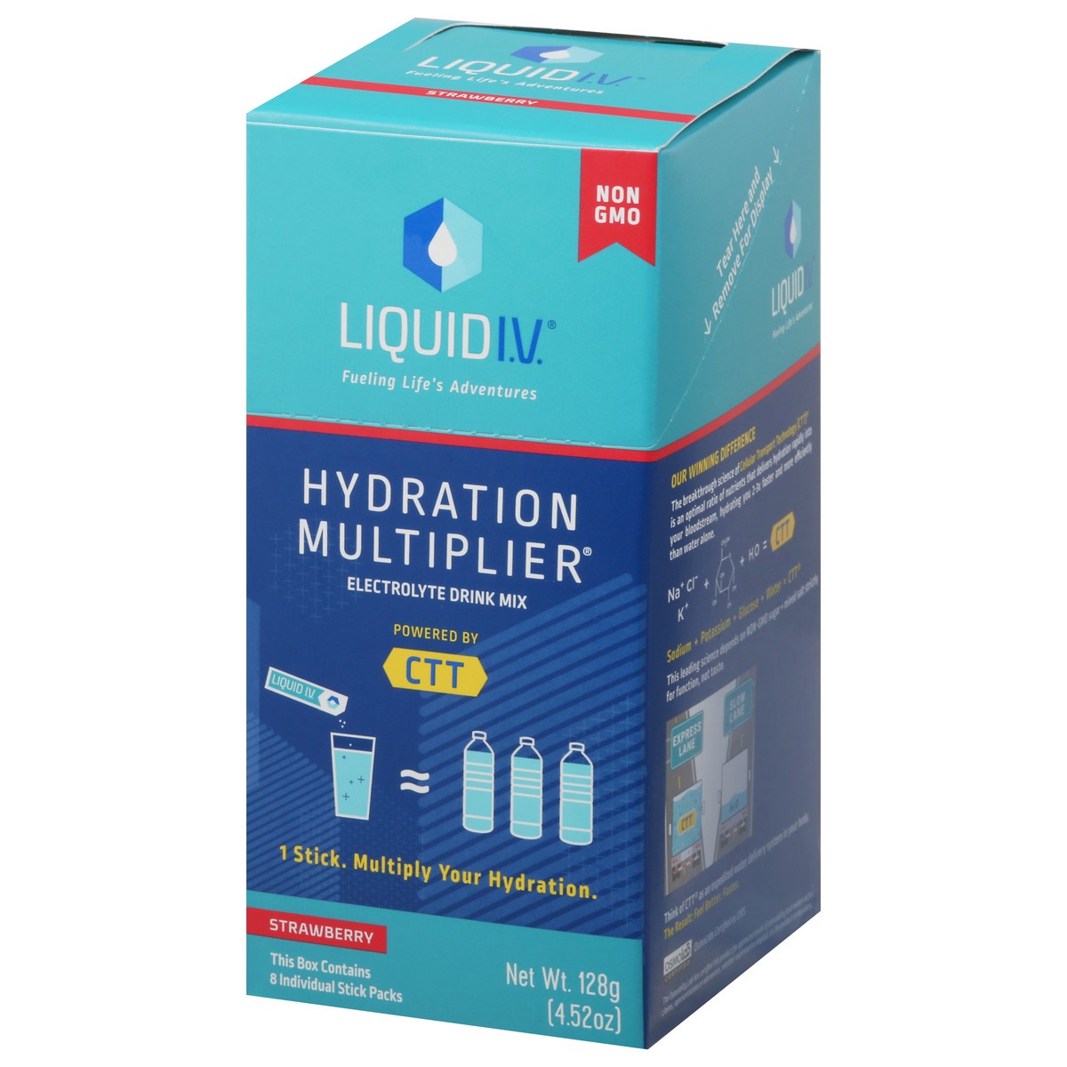 slide 2 of 12, Liquid I.V. Hydration Multiplier Strawberry Electrolyte Drink Mix 8 Packs, 8 ct