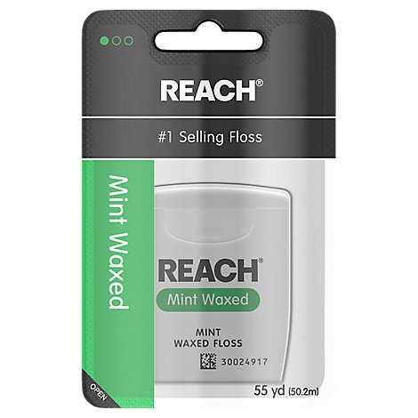 slide 1 of 1, Reach Floss Mint Waxed 55 Yd - Each, 1 ct