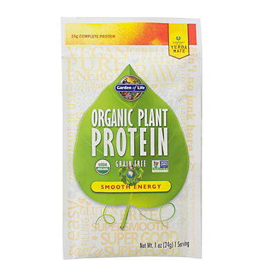 slide 1 of 1, Garden of Life Organic Plant Protein Packet, Smooth Energy, 5 ct