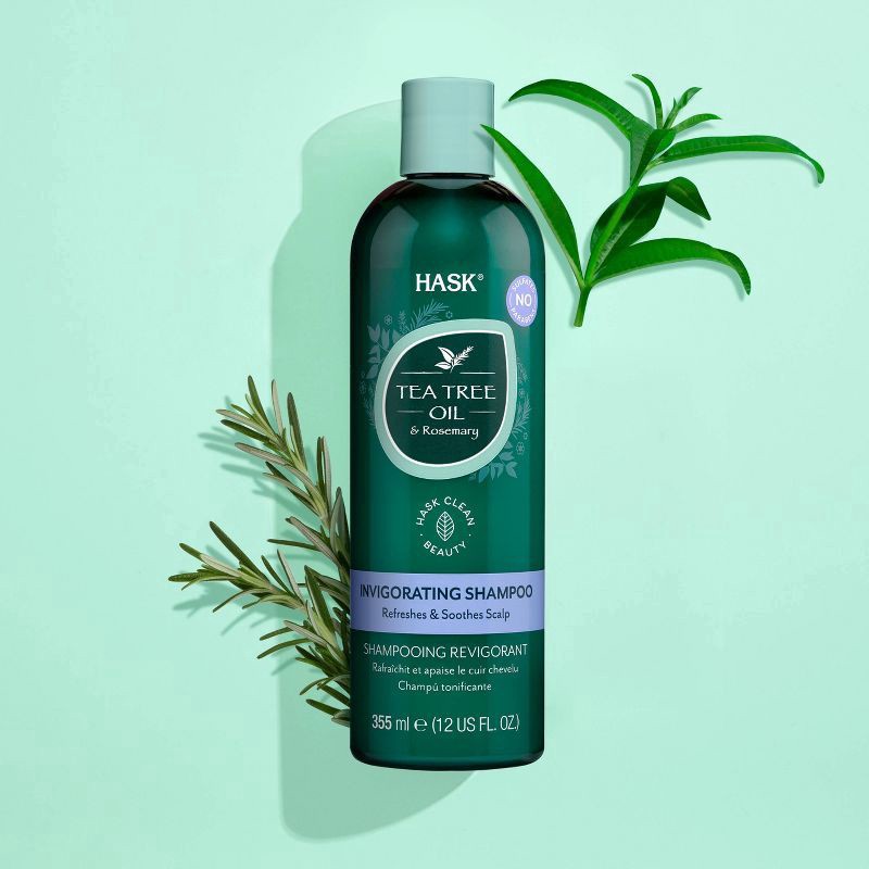 slide 3 of 4, Hask Tea Tree Oil & Rosemary Invigorating Shampoo, 12 oz