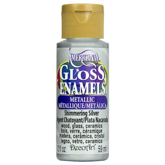 slide 1 of 2, Decoart Americana Gloss Enamels Metallic Paint, 2 Oz., 2 oz