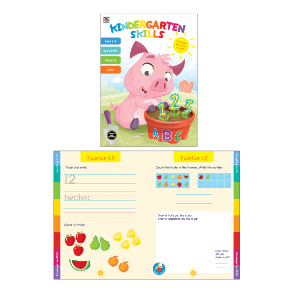 slide 2 of 2, Thinking Kids Kindergarten Skills Workbook, 1 ct