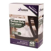 ARRAY Clear Medium-Duty Can Liners