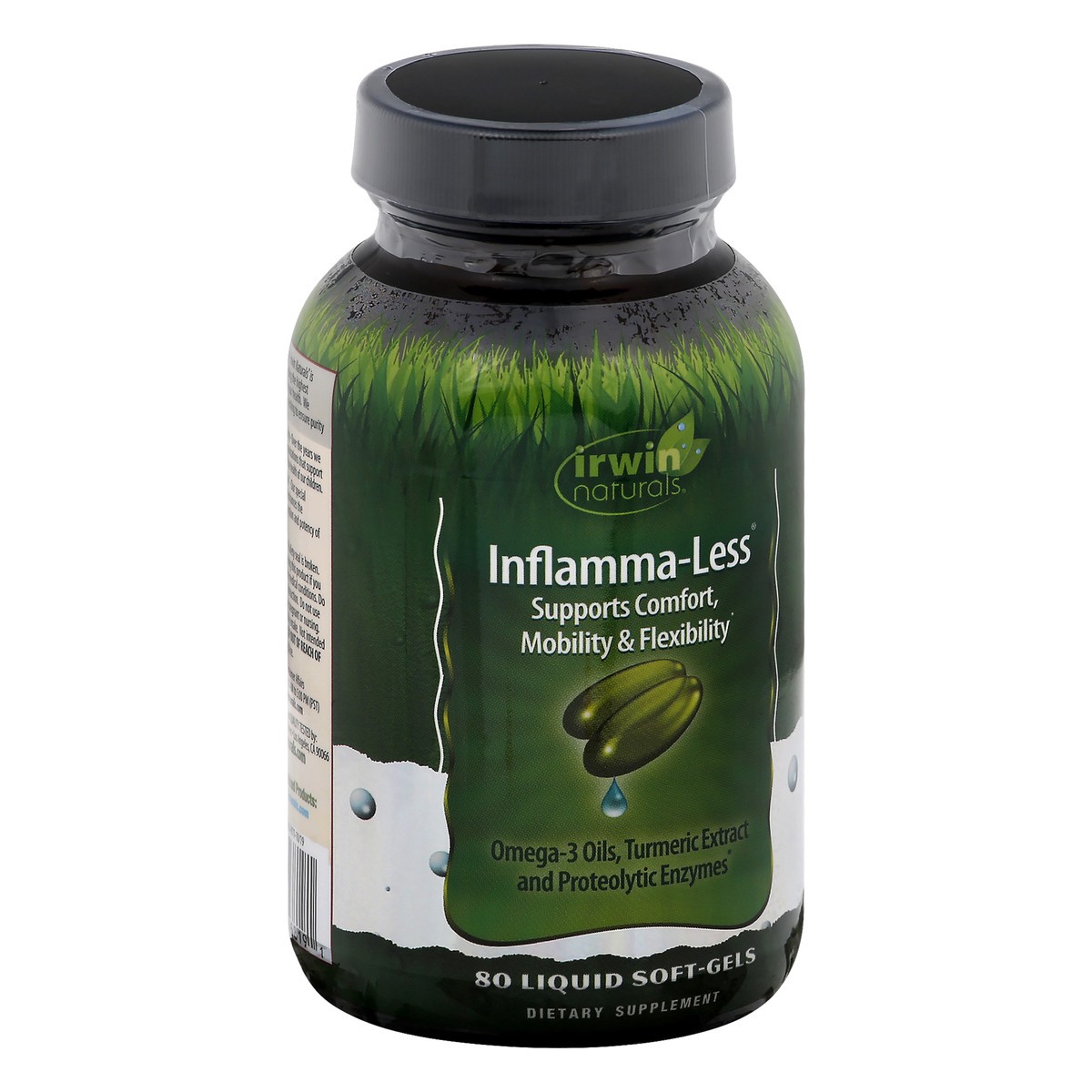 slide 5 of 9, Irwin Naturals Liquid Soft-Gels Inflamma-Less 80 ea, 80 ct