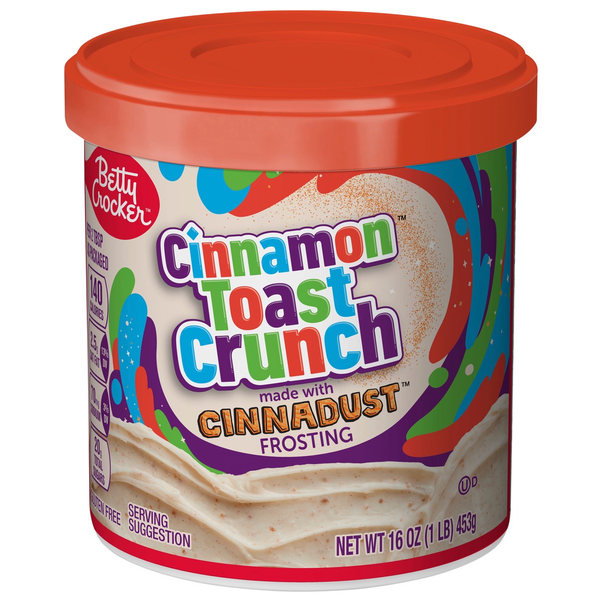 slide 1 of 7, Betty Crocker Cinnamon Toast Crunch Frosting, Made with Cinnadust, 16 oz, 16 oz