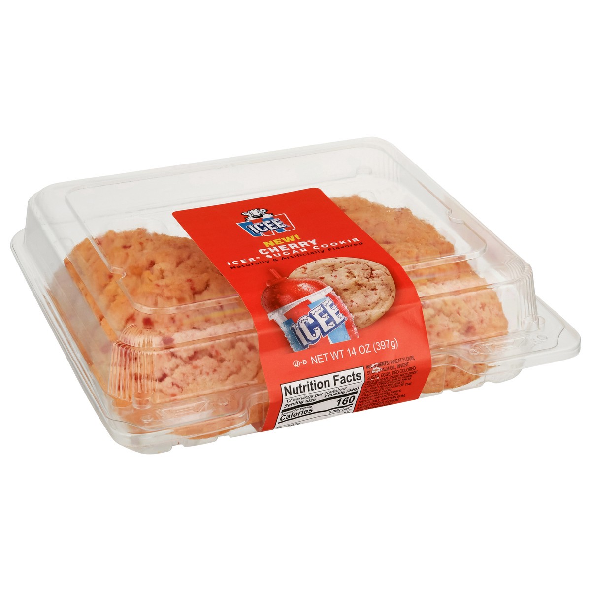 slide 6 of 14, ICEE Cherry Sugar Cookies 14 oz, 14 oz