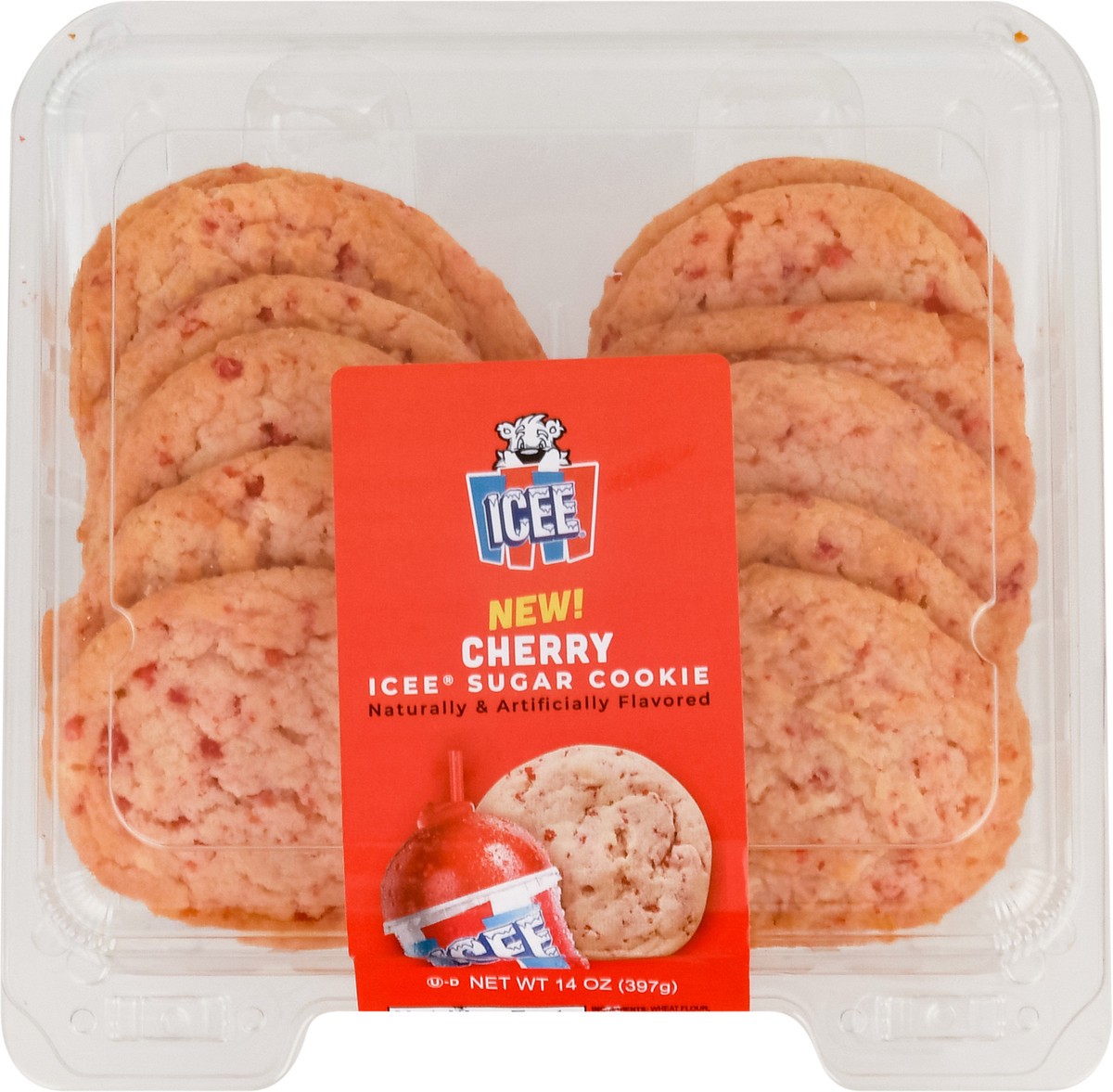 slide 10 of 14, ICEE Cherry Sugar Cookies 14 oz, 14 oz