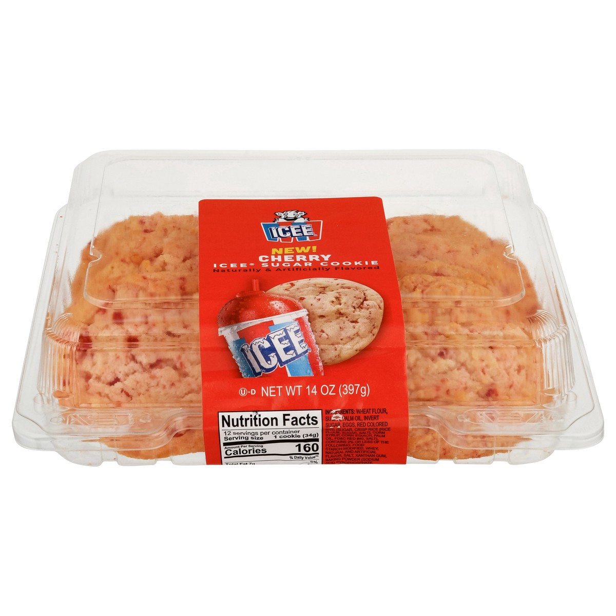 slide 2 of 14, ICEE Cherry Sugar Cookies 14 oz, 14 oz