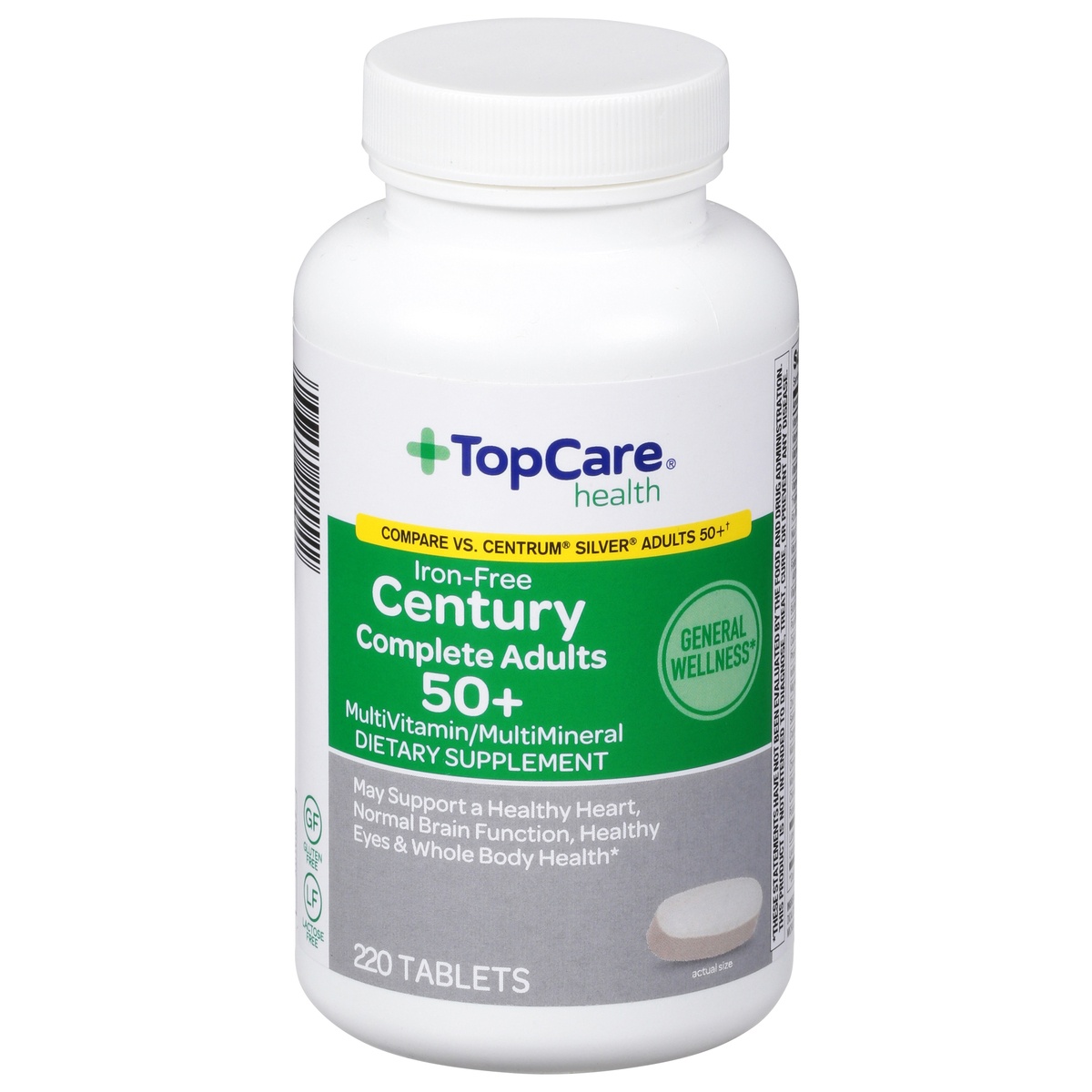 TopCare Health IronFree Century Complete Adults 50+ Multivitamin