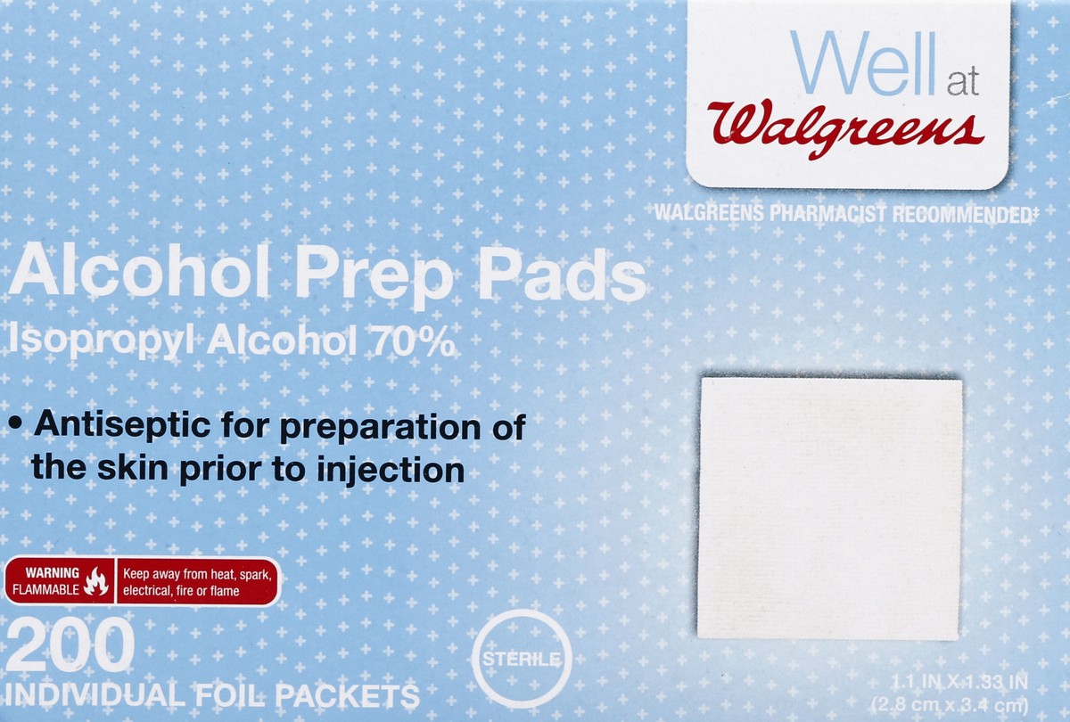 slide 3 of 4, Walgreens Alcohol Prep Pads, 200 ct