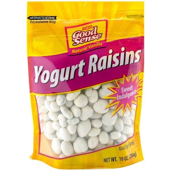 slide 1 of 1, Good Sense Natural Vanilla Yogurt Raisins, 10 oz