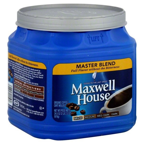 slide 1 of 1, Maxwell House Coffee Ground Master Blend Mild - 34.5 oz, 34.5 oz