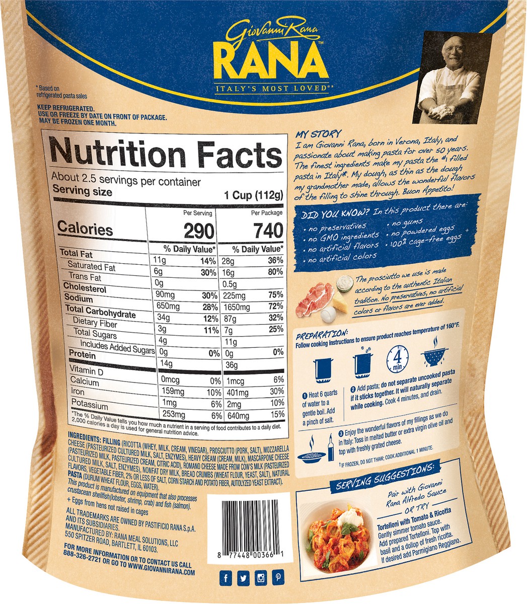 slide 6 of 10, Rana Refrigerated Pasta, 10 oz