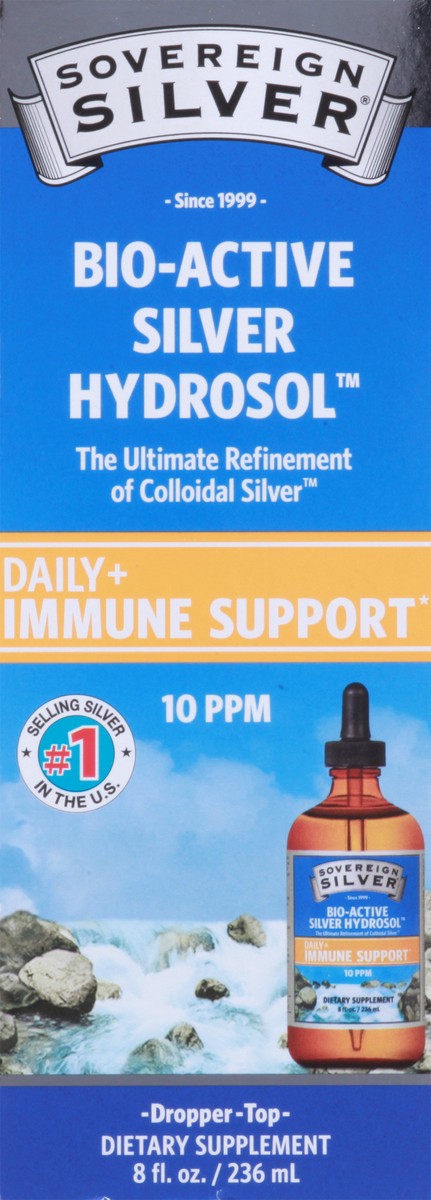 slide 8 of 9, Sovereign Silver 10 PPM Bio-Active Silver Hydrosol Daily Immune Support 8 fl oz, 8 fl oz