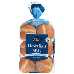 First Street Hawaiian Style Hamburger Buns
