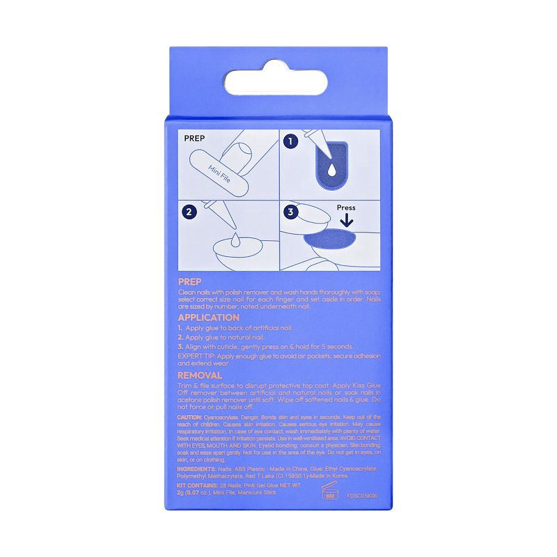 slide 4 of 7, KISS Products Gel Fantasy Dreamdust Fake Nails - Champagnes - 31ct, 31 ct