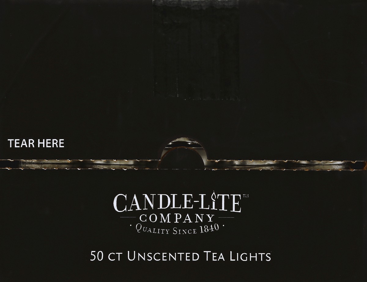 slide 2 of 2, Candle-Lite Company Multipurpose Unscented Tea Lights 50 ea, 50 ct