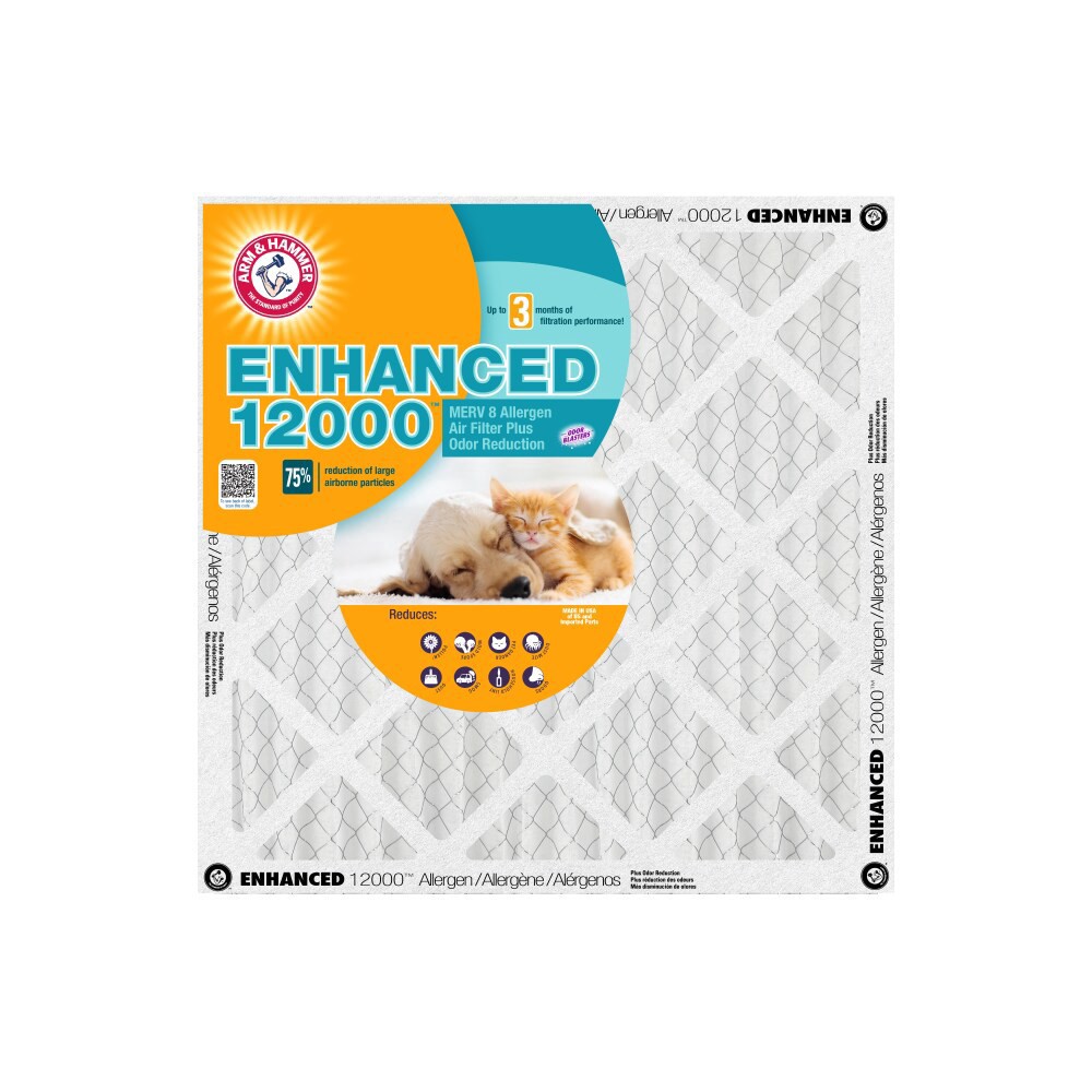 slide 1 of 1, ARM & HAMMER Electrostatic Pet Fresh Air Filter, 24 in x 24 in x 1 in