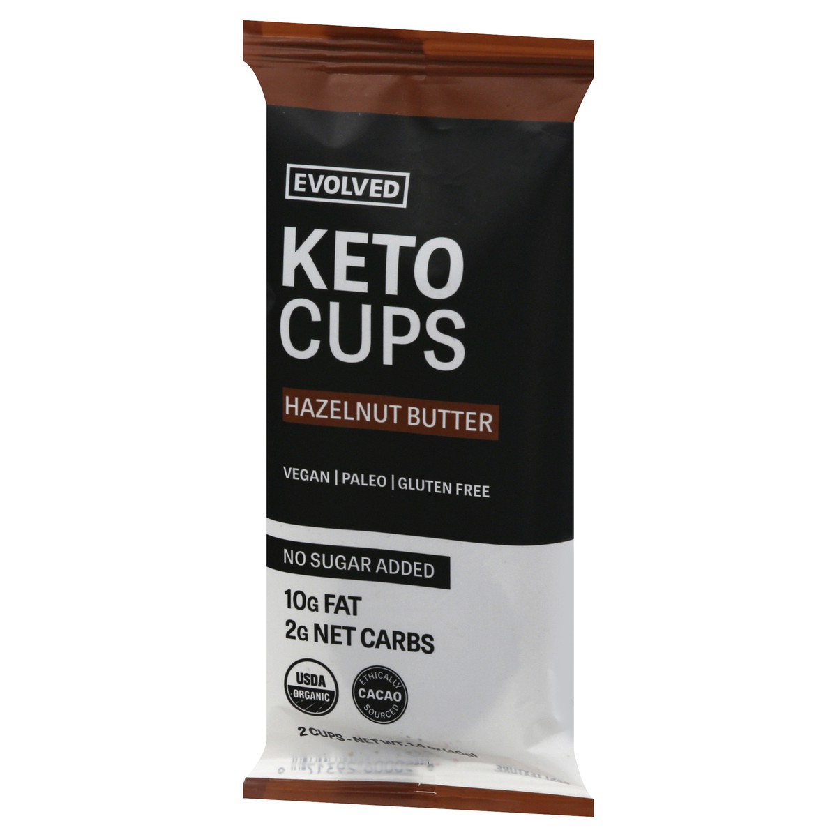 slide 6 of 9, EVOLVED Org Hazelnut Keto Cups 1.41Oz, 1 ct