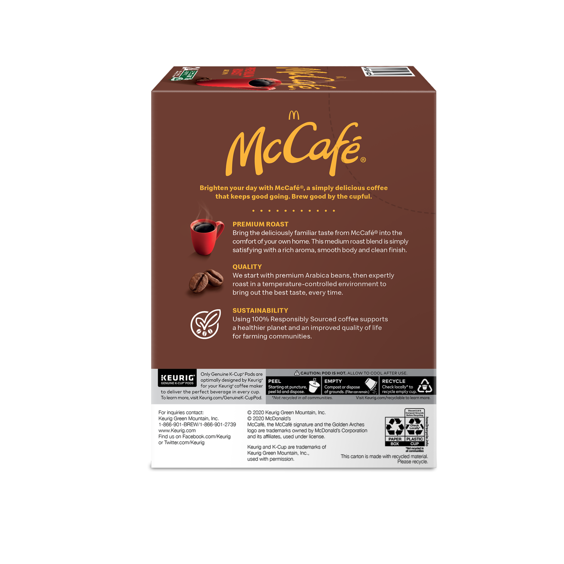 slide 5 of 5, McCafé Premium Roast Coffee K-Cup Pods - 24 ct, 24 ct