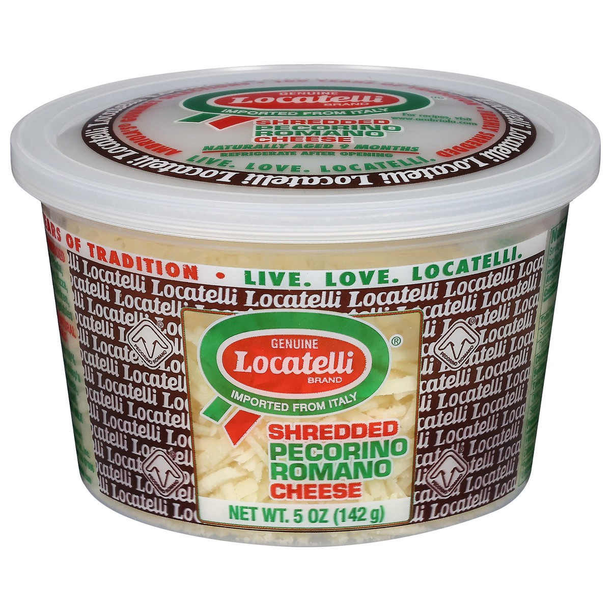 slide 1 of 4, Locatelli Shredded Pecorino Romano Cheese 5 oz, 5 oz