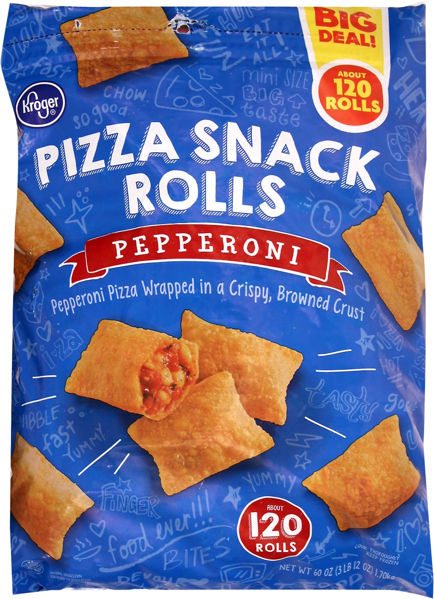 slide 1 of 8, Kroger Pizza Snack Pepperoni Rolls, 60 oz