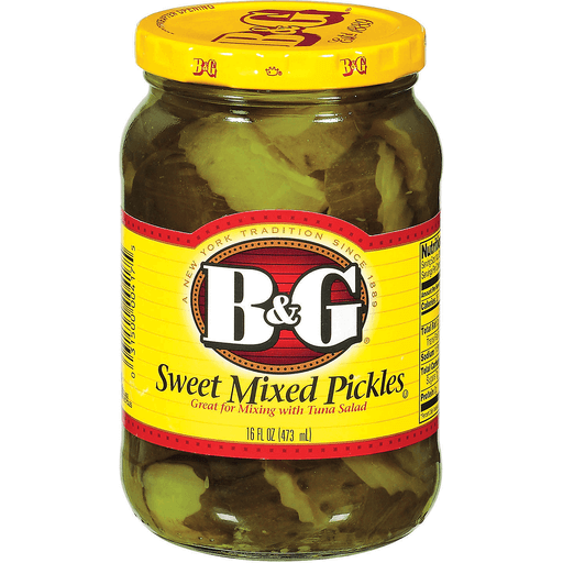 slide 1 of 1, B&G Sweet Mixed Pickles 16Oz, 16 oz