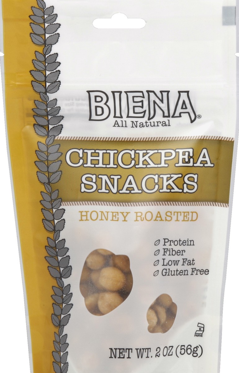 slide 2 of 3, Biena Chickpea Snacks Honey Roasted, 2 oz