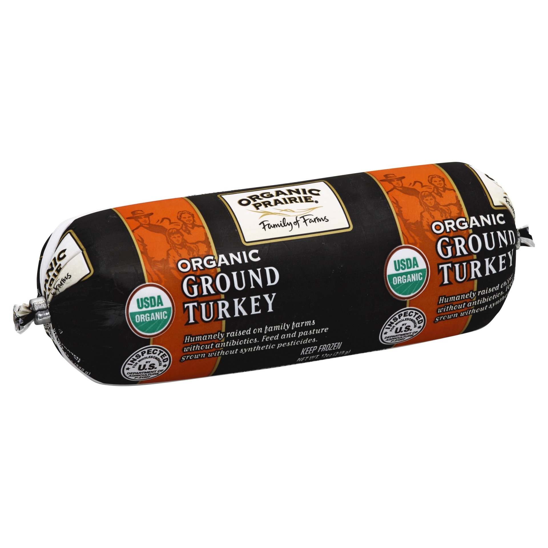 slide 1 of 1, Organic Prairie Ground Turkey Chub, 12 oz