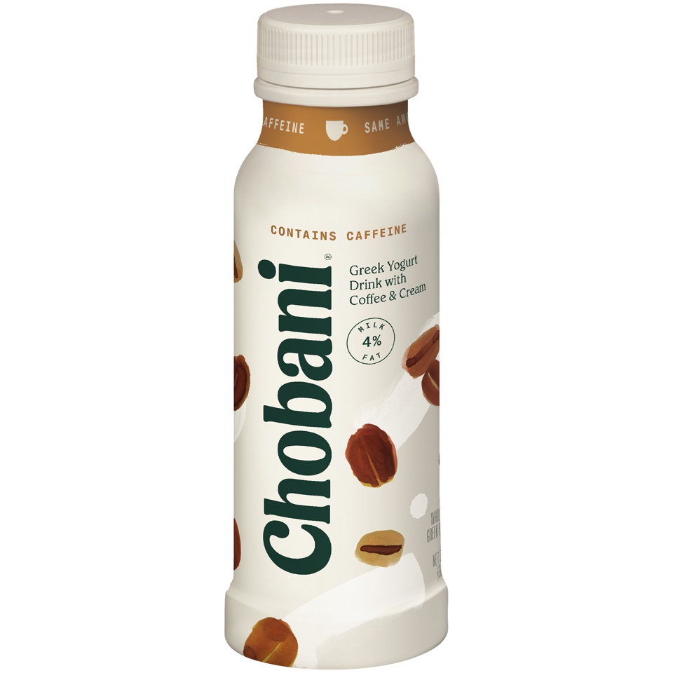 slide 1 of 1, Chobani Coffee & Cream Greek Yogurt Drink, 7 oz