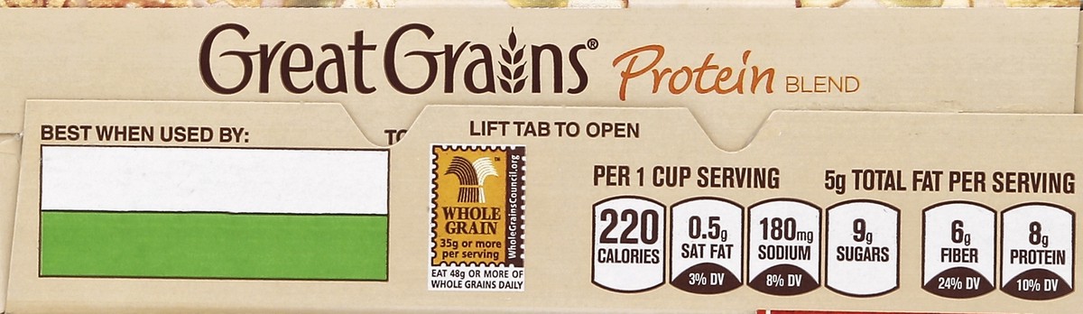 slide 2 of 4, Great Grains Post Great Grains Honey Oats & Seed Protein Blends Cereal, 13.5 oz