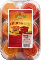 Raymundo's 6 Pack Orange or Strawberry Flavored Fruit & Gel 6 ea