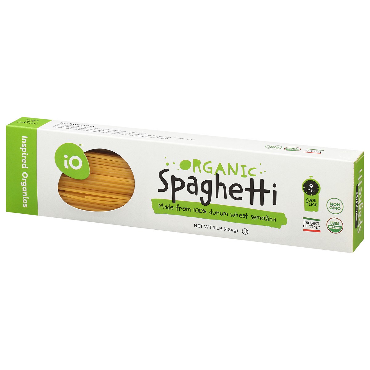 slide 3 of 9, Inspired Organics Organic Spaghetti 1 lb, 1 lb