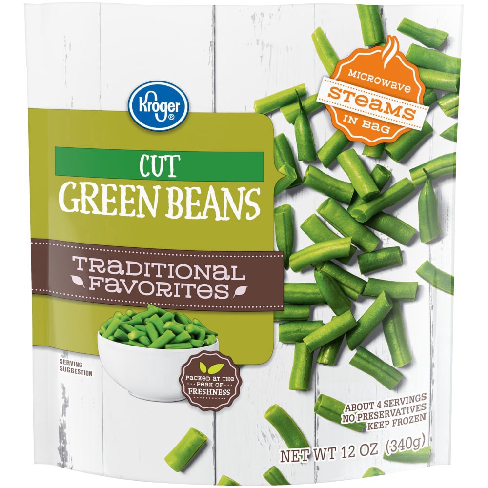 slide 2 of 3, Kroger Traditional Favorites Cut Green Beans, 12 oz