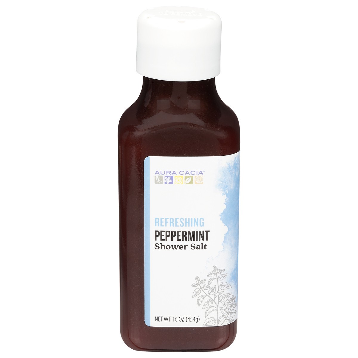 slide 1 of 9, Aura Cacia Refreshing Peppermint Shower Salt, 16 oz