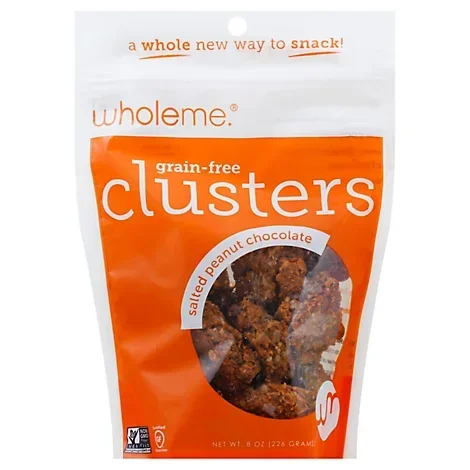 slide 1 of 1, Wholeme Clusters Sltd Pnt Choc - 8 OZ, per lb