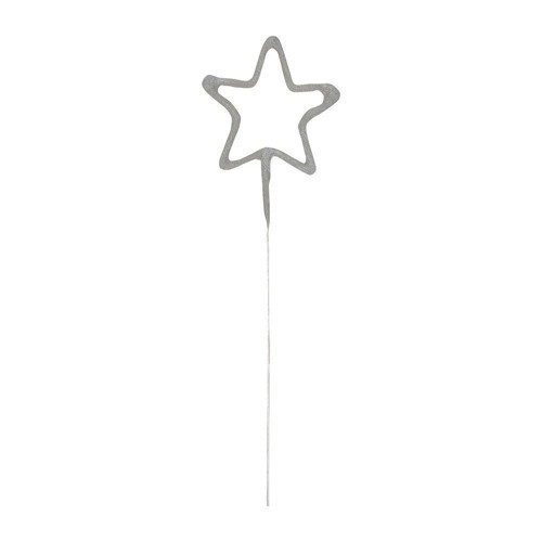 slide 4 of 13, Unique Industries 7" Star Shaped Sparkler Cake Candle, 1 ct