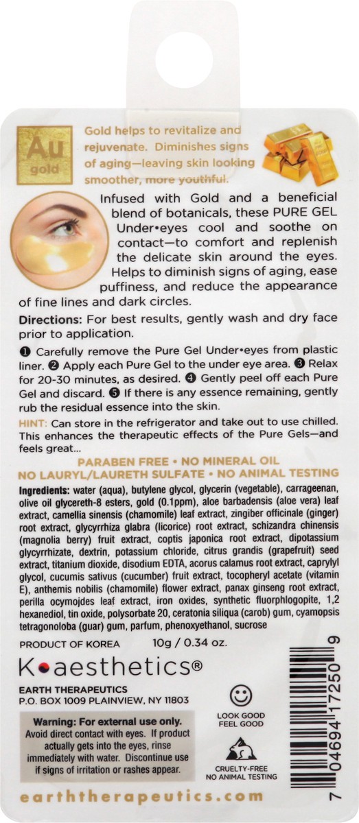 slide 4 of 7, Earth Therapeutics Pure Gel Under Eyes, 1 ct