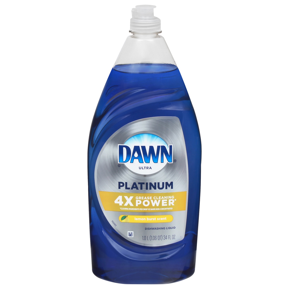 slide 1 of 10, Dawn Platinum Dishwashing Liquid Dish Soap, Lemon Burst Scent, 34 fl oz