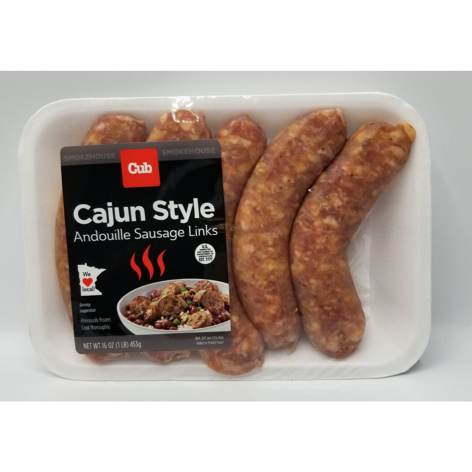 slide 1 of 1, Cub Cajun Andouille Link, 16 oz