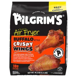 Pilgrim''s Pride Brand Chicken Wing Sections With Buffalo Style Rub Colored And Seasoned With Paprika, Annatto, And Turmeric