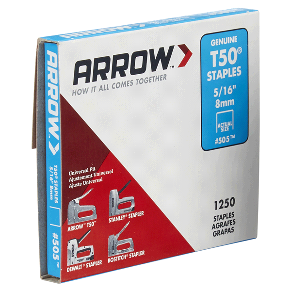 slide 3 of 29, Arrow 505 T50 Staples, 1250 ct