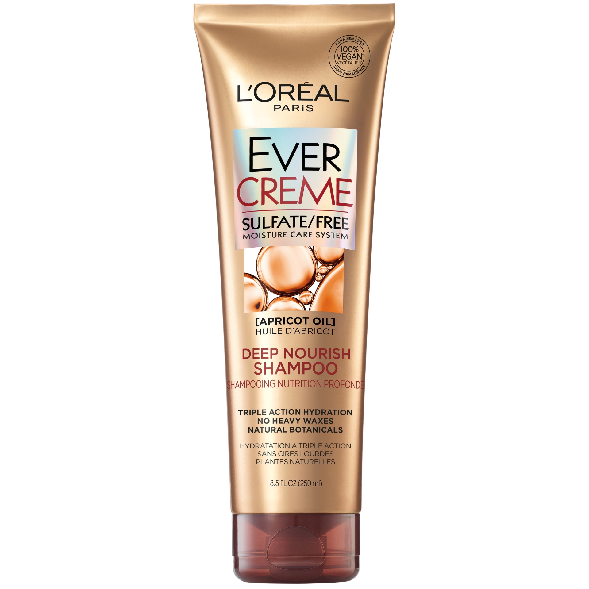 slide 2 of 2, L'Oréal EverCreme Sulfate Free Deep Nourish Shampoo, 8.5 fl oz