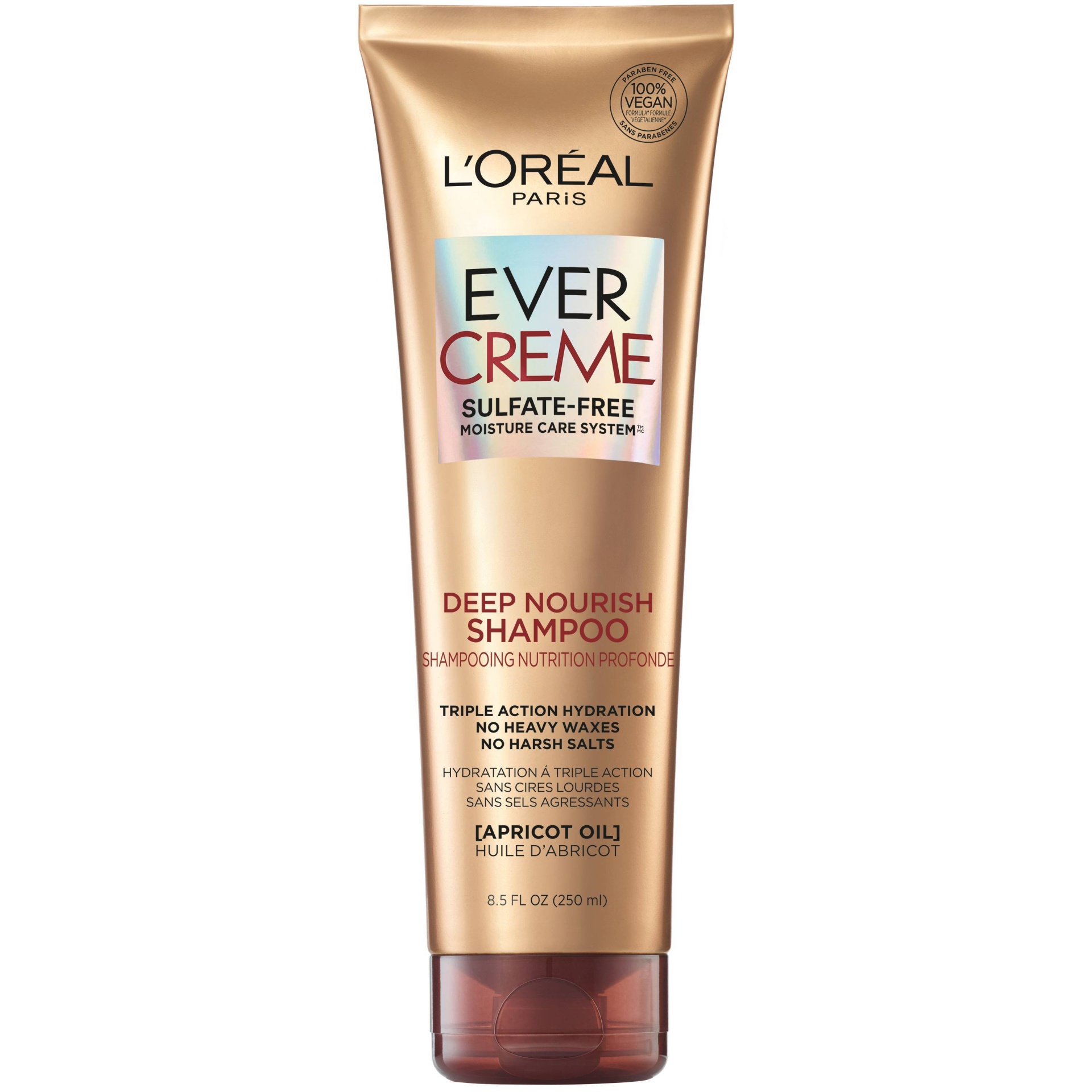 slide 1 of 2, L'Oréal EverCreme Sulfate Free Deep Nourish Shampoo, 8.5 fl oz