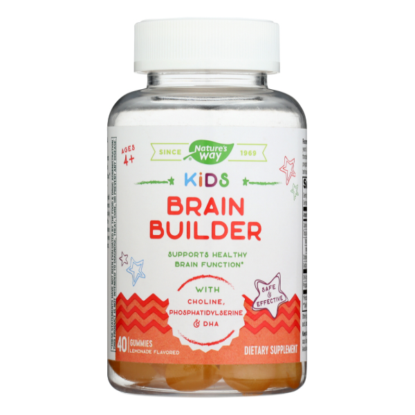 slide 1 of 1, Nature's Way Kids Brain Builder Gummy, 40 ct