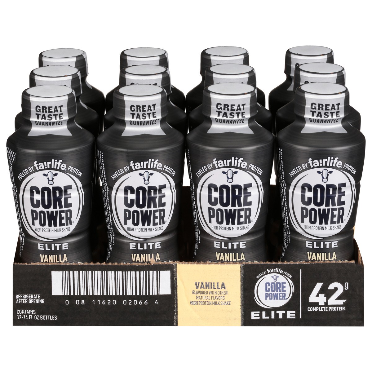 slide 5 of 14, Core Power High Protein Vanilla Milk Shake 12 - 14 fl oz Bottles, 12 ct