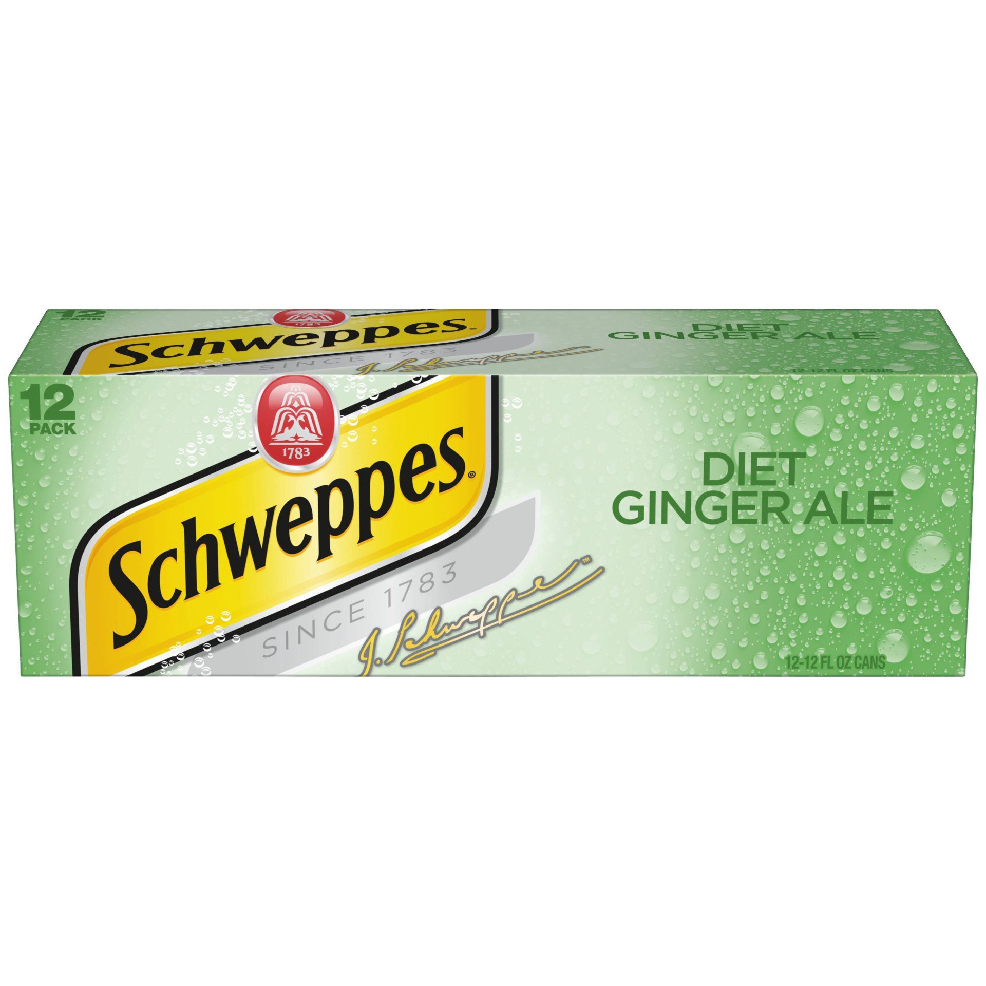 slide 1 of 7, Schweppes Diet Schweppes Ginger Ale, 12 ct; 12 fl oz